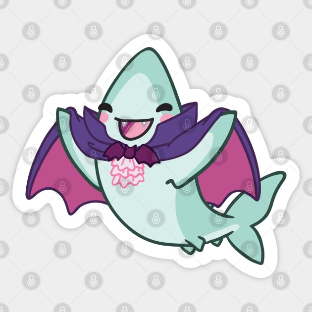 Byte's Costume: Vampire Sticker by bytesizetreasure